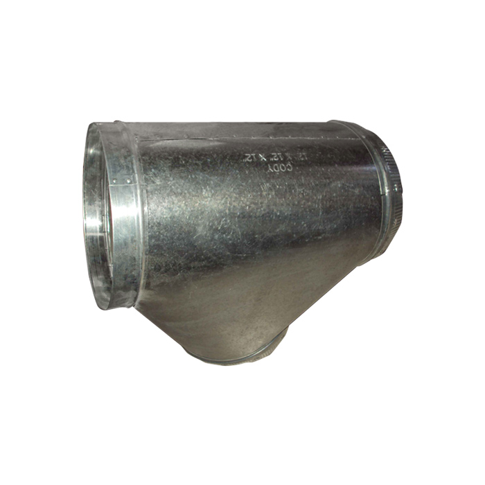 YEE ACERO GALVANIZADO 12" X 12" X 12" SISTEMA DE VENTILACION YEE12X12X12 ACR