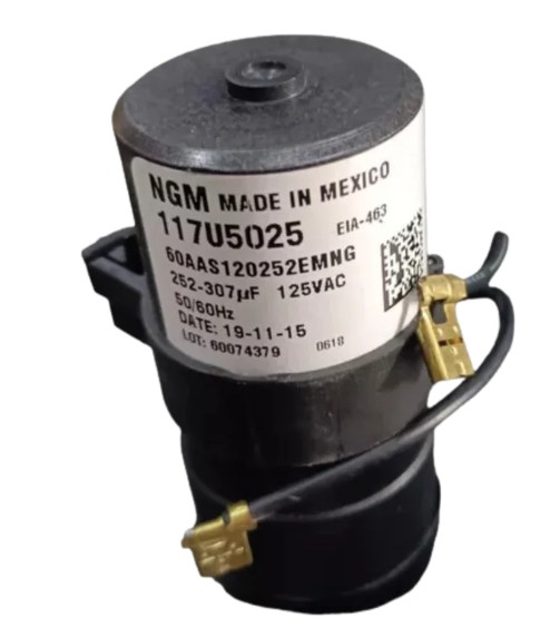 CAPACITOR ARRANQUE 252-307 MFD 115 V 1/5-1/3 HP MOTOCOMPRESOR 117U5025 DANFOSS