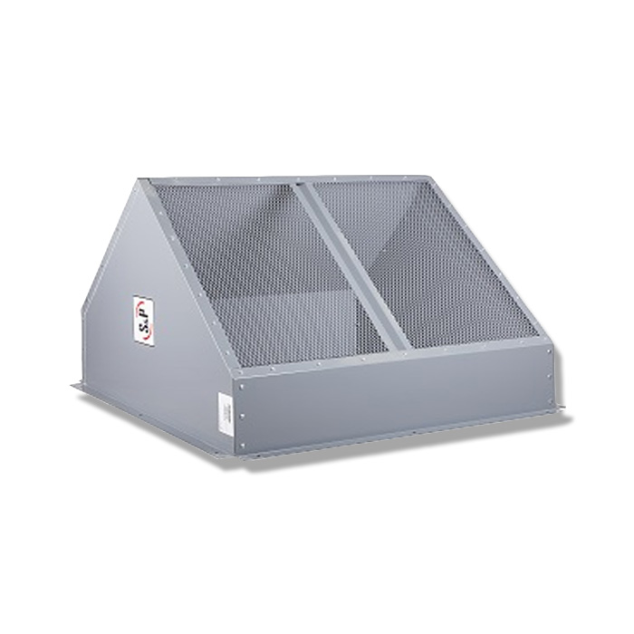 CUBIERTA INTERPERIE 45° LAMINA GALVANIZADO 126X126X80 CM EXTRACTOR AXIAL WX-800 5CIE-800 SOLER Y PALAU