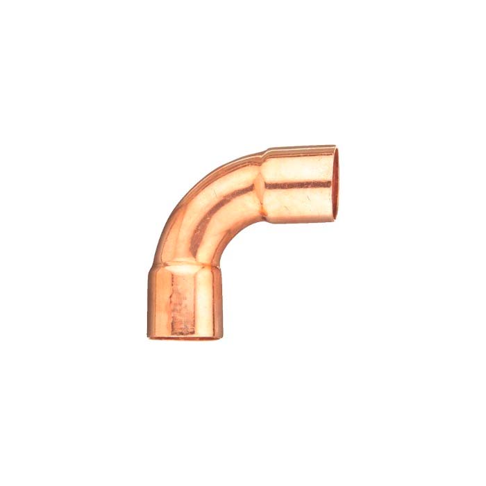 CODO CALLE 90° COBRE 5/8"S RADIO LARGO TUBERIA W02822 MUELLER