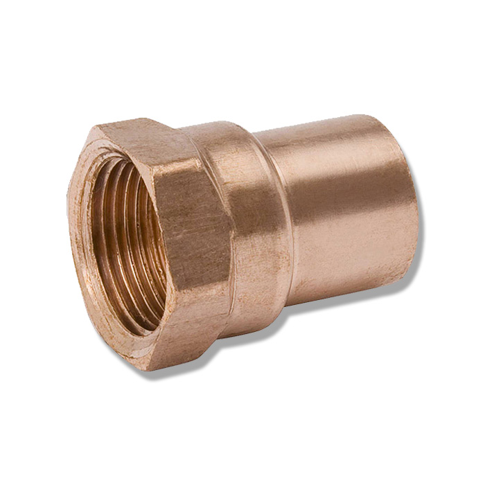 CONECTOR COBRE A FIERRO 1 1/8"S ROSCA INTERIOR TUBERIA WB01263 MUELLER