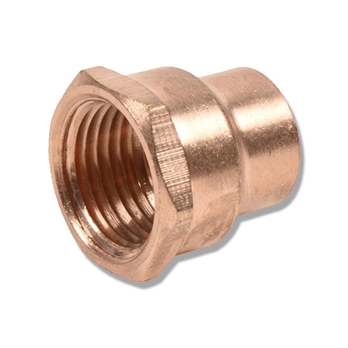 CONECTOR COBRE A FIERRO 1 3/8"S ROSCA INTERIOR TUBERIA 10332 MUELLER