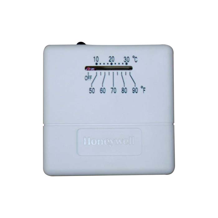 TERMOSTATO ANALOGO 24 V CALOR ENCENDIDO (ON-OFF) 50 A 90°F CALEFACCION T812A1010/U HONEYWELL
