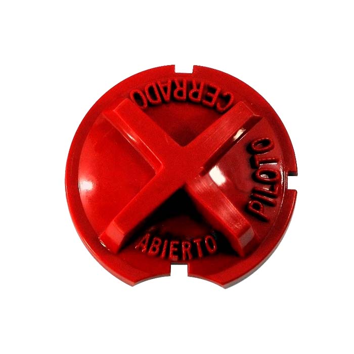 PERILLA PLASTICO ROJA REDONDA 1 PIEZA CALENTADOR VARI0260 GENERAL