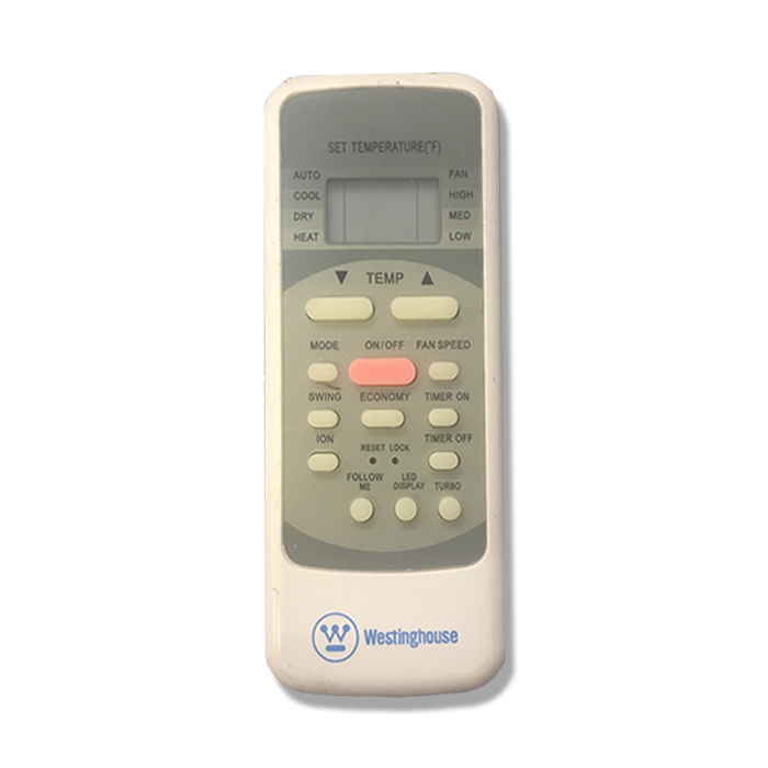 CONTROL REMOTO MINISPLIT WPL2424KNW1 2 TR F/C 261400000035 WESTINGHOUSE