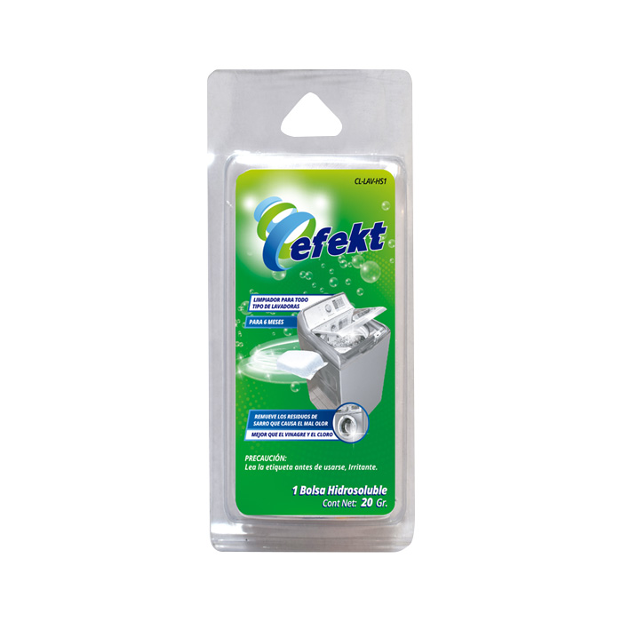 LIMPIADOR HIDROSOLUBLE BOLSA 20 GRS REMOVEDOR DE SARRO EFEKT LAVADORAS CL-LAV-1 CLINEST