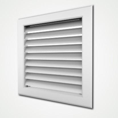 REJILLA RETORNO 16" X 8" ACERO ALETAS CURVAS SISTEMA VENTILACION RHA16X8 VERMONT