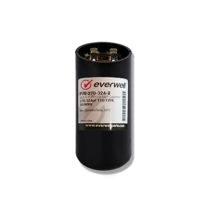 CAPACITOR ARRANQUE 270-324 MFD 220 V MOTOR ELECTRICO 270-324-2 EVERWELL