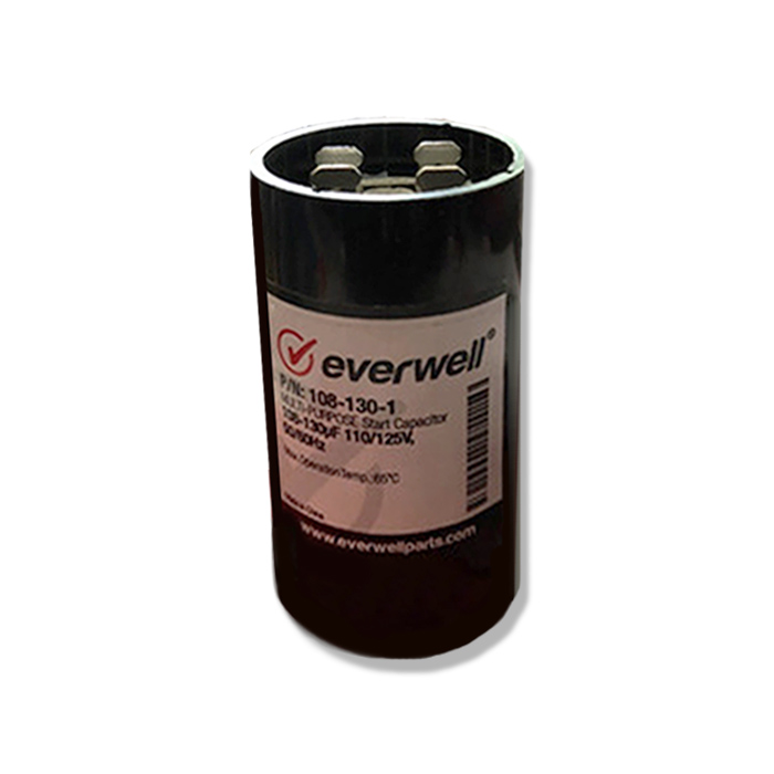 CAPACITOR ARRANQUE 108-130 MFD 115 V MOTOR ELECTRICO 108-130-1 EVERWELL