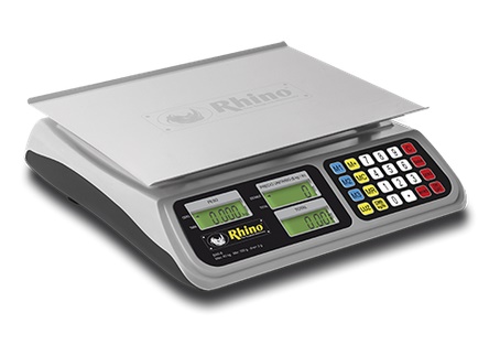 BASCULA COMERCIAL 40 KG 2 GRS MULTIFUNCIONES MUESTRA BAR-8 RHINO