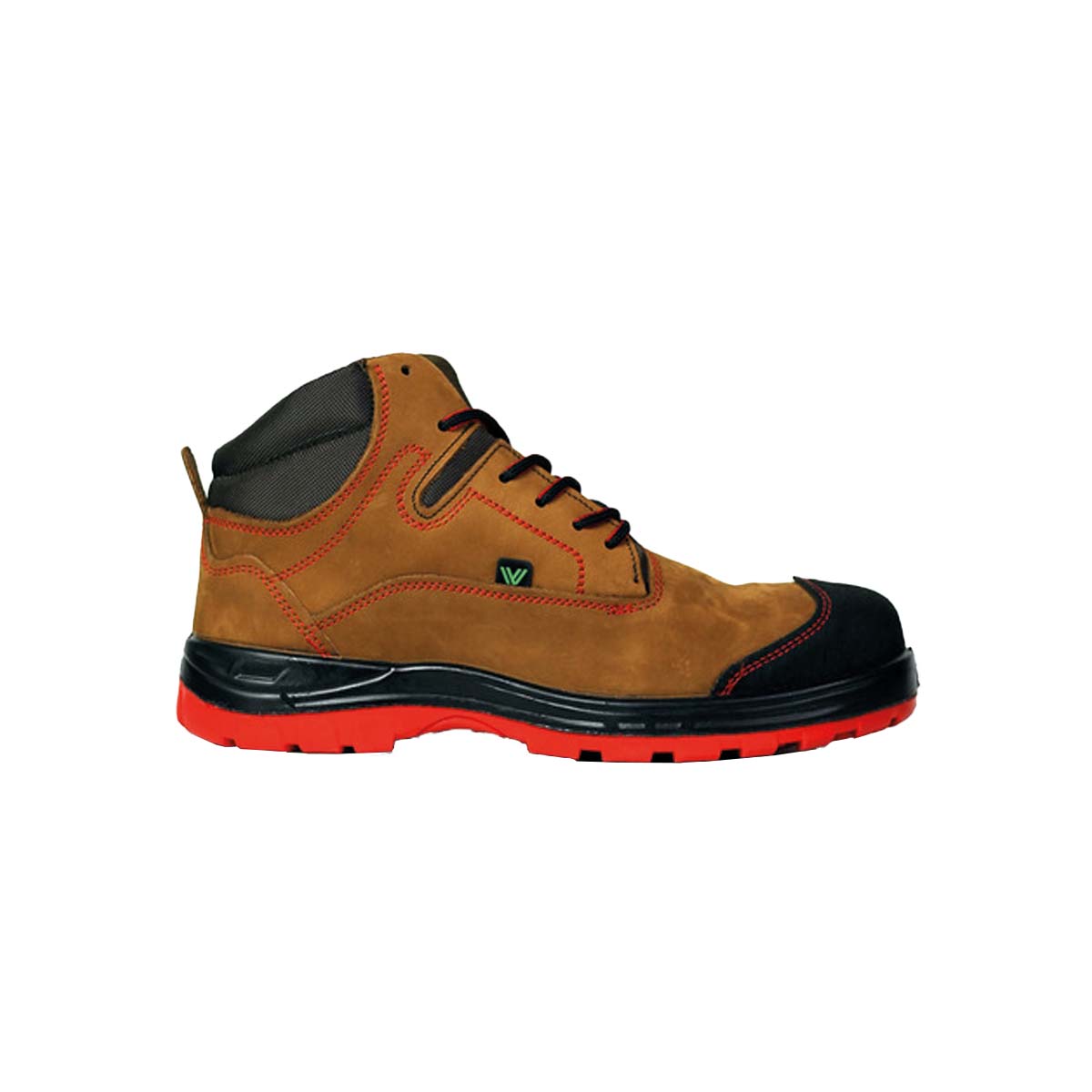 BOTIN DE SEGURIDAD CABALLERO CAFÉ/ROJO TALLA 30 DIELECTRICO BLUA KPK8D-T30 VANVIEN
