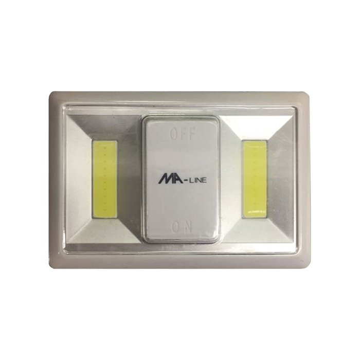 LAMPARA LED PORTATIL CON INTERRUPTOR 2 LED COB USO GENERAL MA-492W MA-LINE