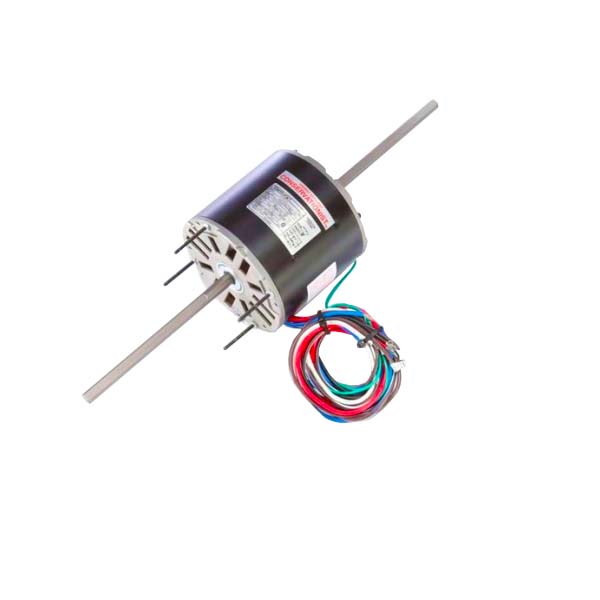 MOTOR 1/2 HP 208-230 V 1F 1075 RPM CCWLE 48Y 60°C 1/2 X 4-1/2 PULGADAS BUJE SEMI CERRADO DOBLE FLECHA FAN COIL /AA RA1056 RA1056 CENTURY