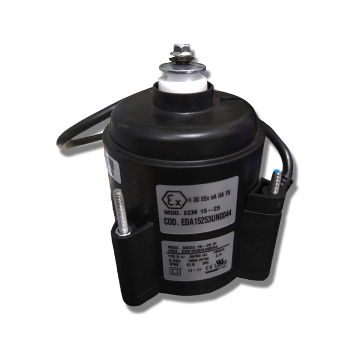 MOTOR 16 W 115 V 1F 1850 RPM CCWSE 3.3 40°C 1/4 PULGADAS BALERO ANTICHISPA MAMELON CONDENSADOR ECM 15-25 EDA15253UN0044 ELCO