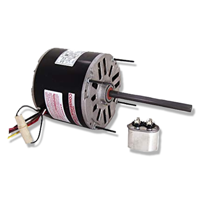 MOTOR 3/4 HP 460 V 1F 1075 RPM CW/CCW 48Y 60°C 1/2 X 6 2/5 PULGADAS BALERO SEMI CERRADO TURBINA BDH1076 CENTURY