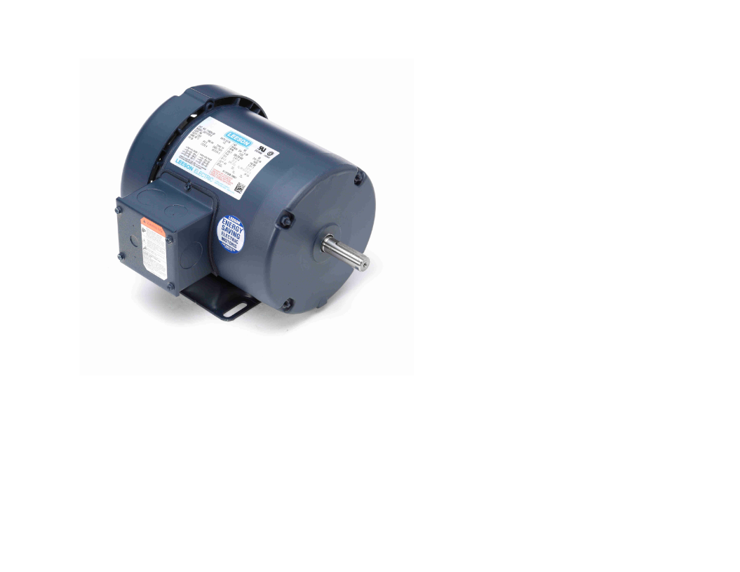 MOTOR 3/4 HP 230-460 V 3F 1725 RPM CW/CCW 56 40°C 5/8 X 1 7/8 PULGADAS BALERO CERRADO BASE RIGIDA USO GENERAL 110034 LEESON