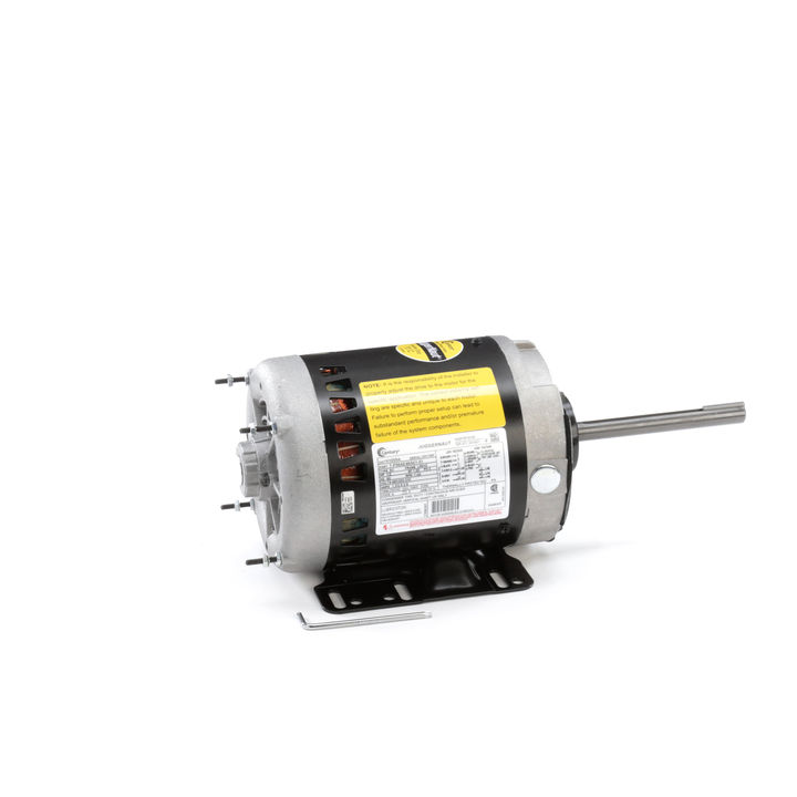 MOTOR 1/2 HP 230-460 V 3F 1140 RPM CW/CCW L56HZ 70°C 5/8 X 5 7/8 PULGADAS BALERO ABIERTO BASE RIGIDA CONDENSADOR JUGGER NAUT H1055A CENTURY