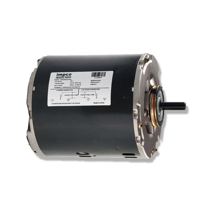 MOTOR 1/2 HP 115 V 1F 1140-1725 RPM CW 56 40°C 1/2 X 2 1/2 PULGADAS BALERO 2 VELOCIDADES AIRE LAVADO