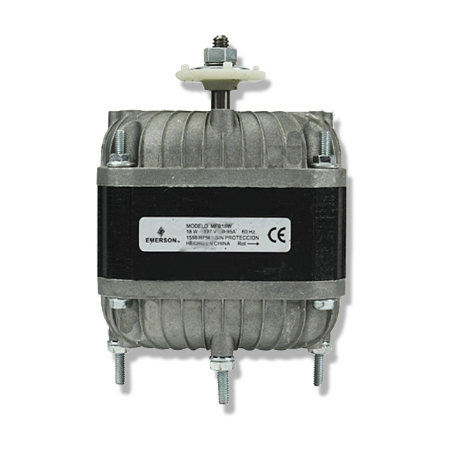 MOTOR 1/40 HP 115 V 1F 1550 RPM CCWSE 3.3 50°C 5/16 PULGADAS BALERO MAMELON CONDENSADOR 5447-MFB18W 5447-MFB18W EMERSON