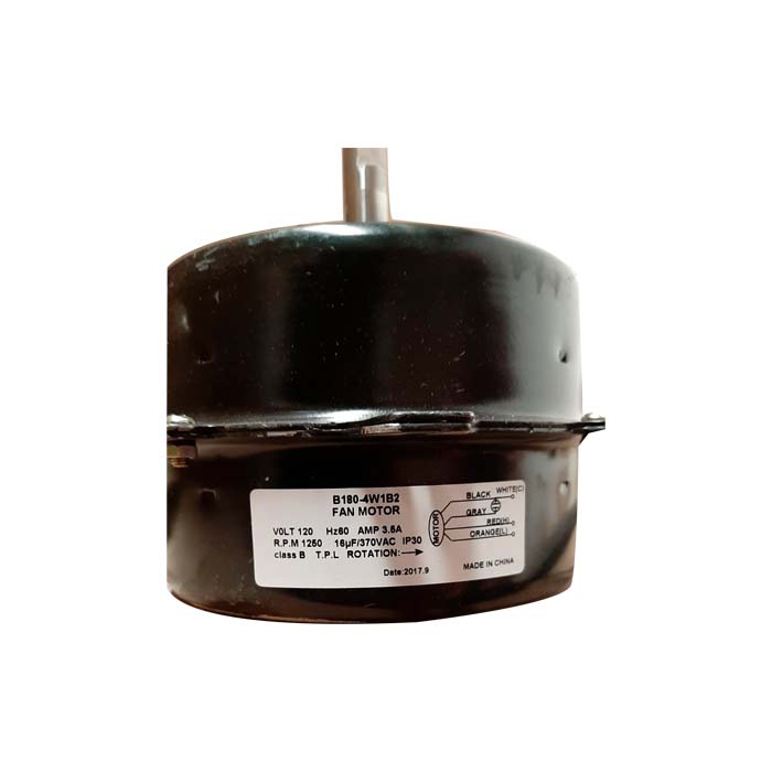 MOTOR 1/4 HP 120 V 1F 1250 RPM CW 48 40°C 1/2 X 3 PULGADAS BALERO ENFRIADOR P/F6000P-CM 2 VELOCIDAADES C180-4BS M1MTMF13006 AIRON
