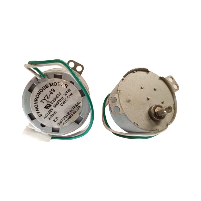 MOTOR 3/4 W 120 V 1F 3 RPM CW/CCW 1/4 PULGADA SWING F3700P-CM, F3900P-CM, F6300P-CM, F6500P-CM, ULTRA, FORTE FEFACEE666 TYZ-49 GENERAL