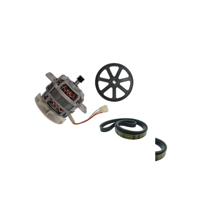 MOTOR 1/4 HP 115 V 1F 1600 RPM CW/CCW 40°C 1/2 PULGADAS BALERO CON POLEA Y BANDA LAVADORA WHIRLPOOL 