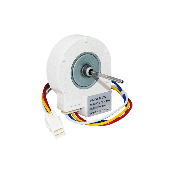 MOTOR 2.2 W 12 V 1 FASE 1050 RPM BUJE TIPO ESQUELETO CONDENSADOR REFRIGERADOR MABE 197D2407P013 MBRE050 MABE