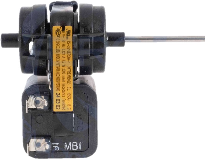 MOTOR 7.5 W 115 V 1F 2500 RPM 1/8 PULGADAS BUJE TIPO ESQUELETO EVAPORADOR SIRVE REFRIGERADOR MABE MTREMB022 WR01F01638 COLDTEK