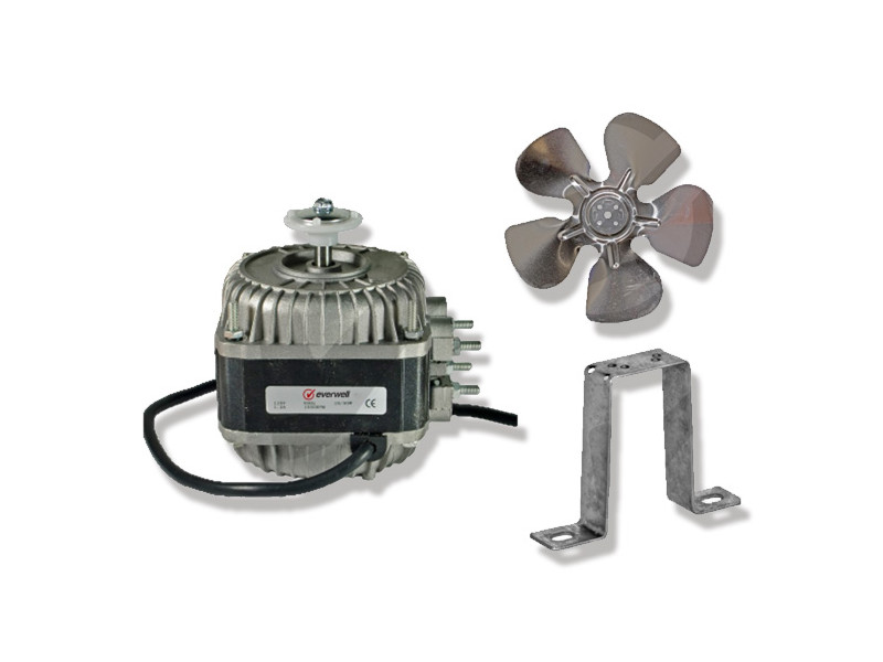MOTOR 10 W 115 V 1F 1550 RPM CW/CCW 3.3 40°C 5/16 PULGADAS BALERO PARA ASPA 7 7/8 – 9 REFRIGERACION FM1-10-1 EVERWELL
